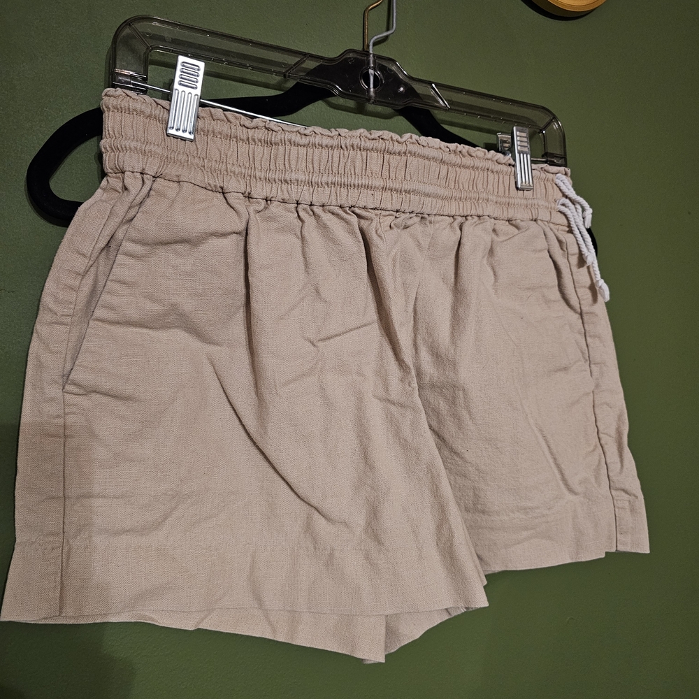 J. Crew High Waist Tan Shorts